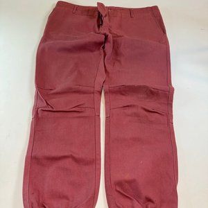 KITH Mercer Pants "Salmon" Slim Twill Jogger Knitted Cuff 34x30 USA Made